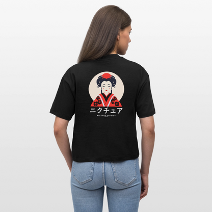Japanese Geisha Womens Bio-T-Shirt - Schwarz