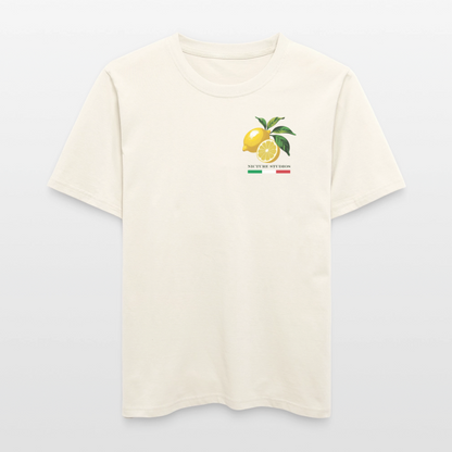 "Limone" Relaxed Fit Unisex Bio-T-Shirt - Naturweiß 