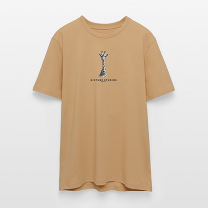 Giraffe Unisex Bio-T-Shirt - Karamell 