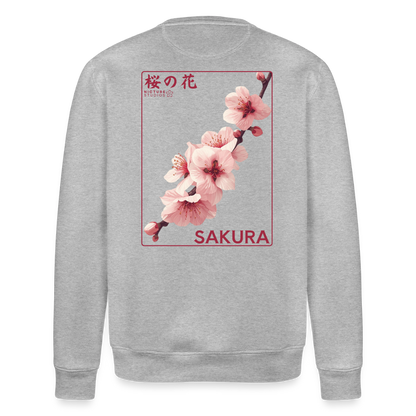 Sakura Line Unisex Bio-Sweatshirt - Grau meliert