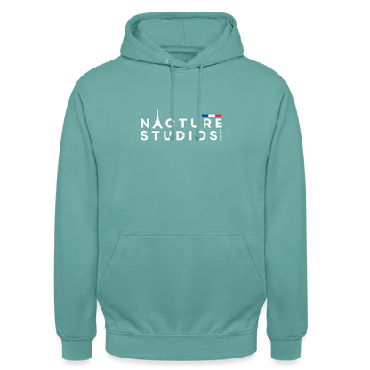 Paris Unisex Hoodie - Pastelltürkis