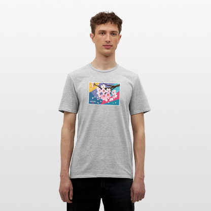 Sakura Japanese T-Shirt - Grau meliert