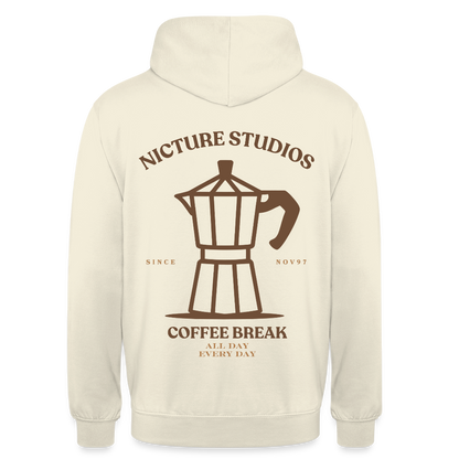 Coffee Break Unisex Hoodie - Vanille-Milchshake