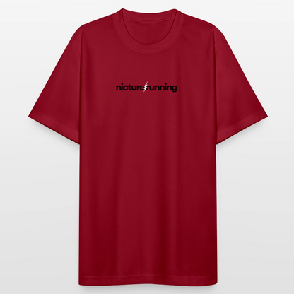 Nicture Running atmungsaktives Sportshirt - Dunkelrot