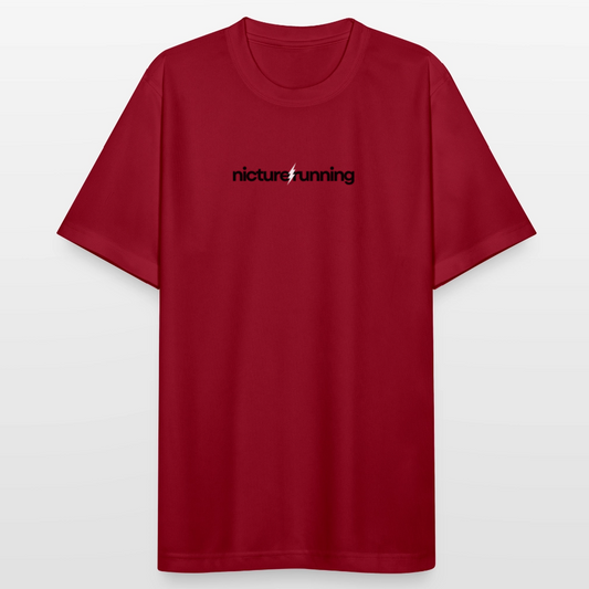 Nicture Running atmungsaktives Sportshirt - Dunkelrot
