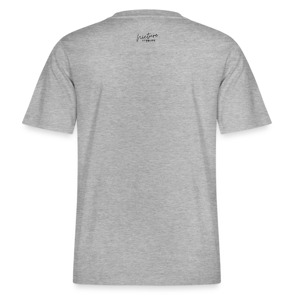 Sonne Mond Sterne Relaxed Fit Unisex Bio-T-Shirt - Grau meliert