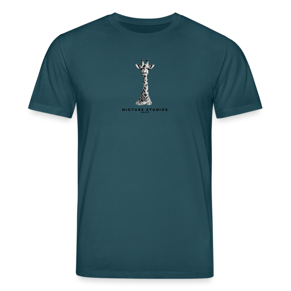 Giraffe Unisex Bio-T-Shirt - Dunkles Petrol