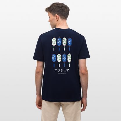Japanese Style Relaxed Fit Unisex Organic T-Shirt - Navy