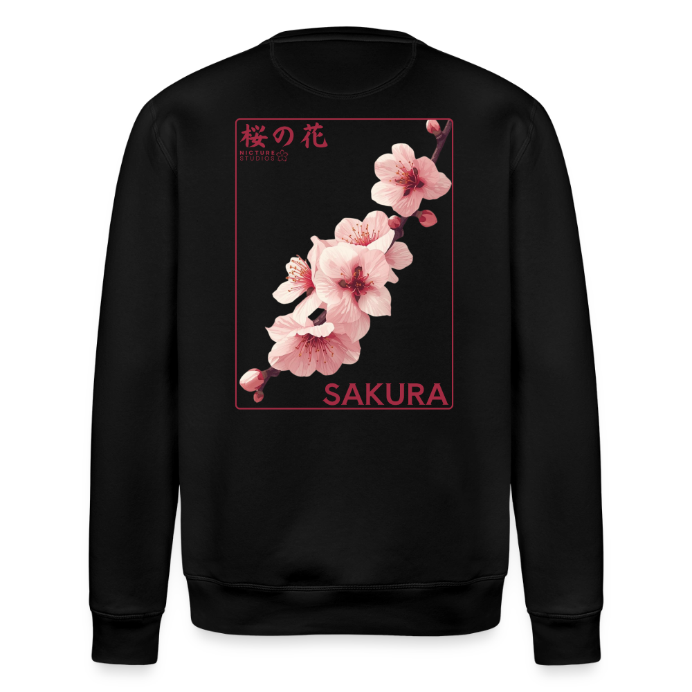 Sakura Line Unisex Bio-Sweatshirt - Schwarz