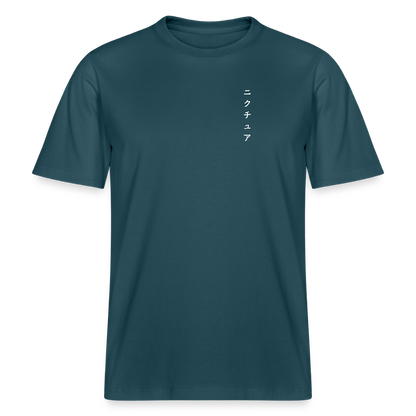 Buddhist Japanese Relaxed Fit Unisex Bio-T-Shirt - Dunkles Petrol