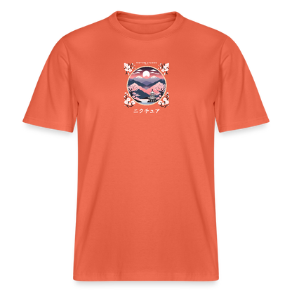 Japanese Landscape Relaxed Fit Unisex Bio-T-Shirt - Hellrot