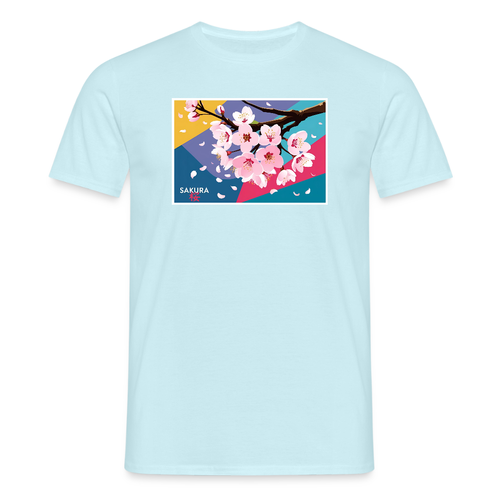 Sakura Japanese T-Shirt - Sky
