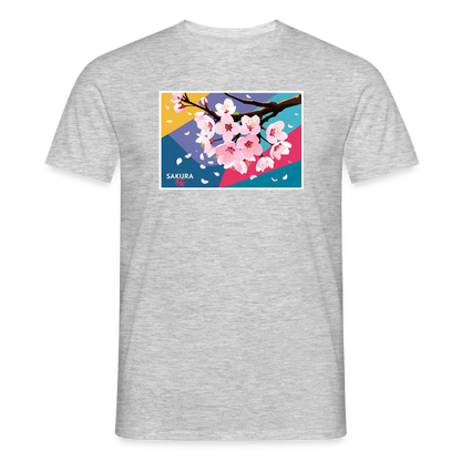 Sakura Japanese T-Shirt - Grau meliert