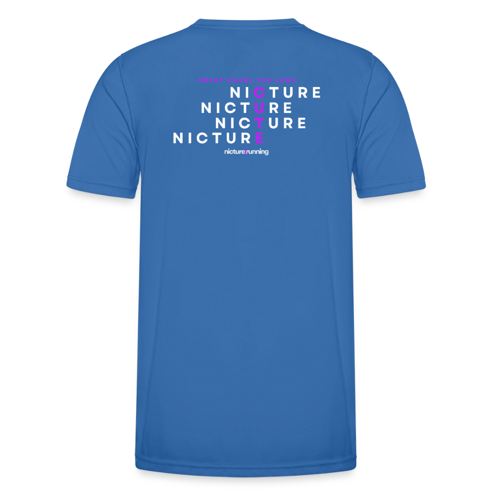 SWEAT MAKES YOU LOOK CUTE Laufshirt Nicture Running - Königsblau