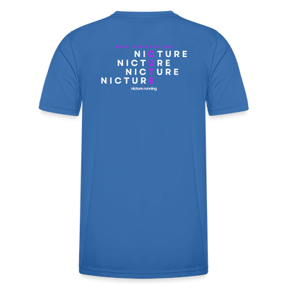 SWEAT MAKES YOU LOOK CUTE Laufshirt Nicture Running - Königsblau