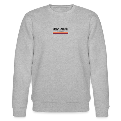 Lorem Ipsum Backprint Unisex Organic Sweatshirt - Grau meliert