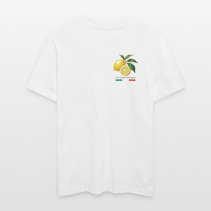 "Limone" Relaxed Fit Unisex Bio-T-Shirt - Weiß