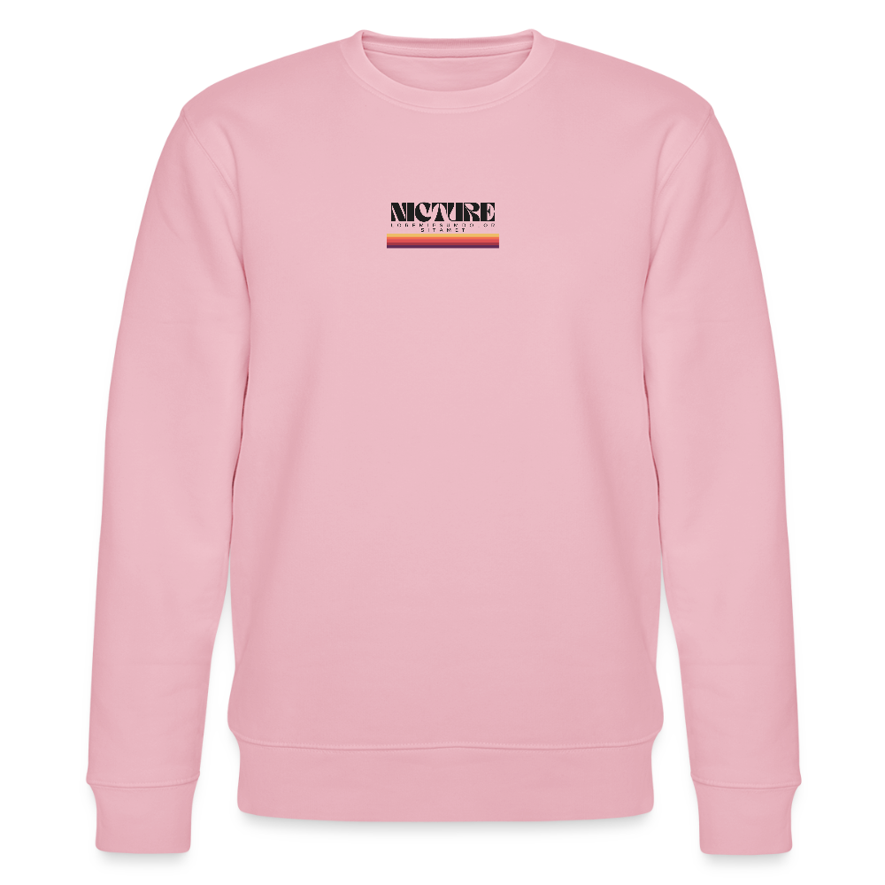 Lorem Ipsum Backprint Unisex Organic Sweatshirt - Hellrosa