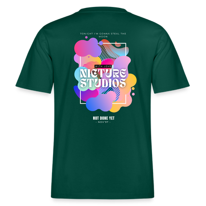 Abstract Relaxed Fit Unisex Organic T-Shirt - Forest