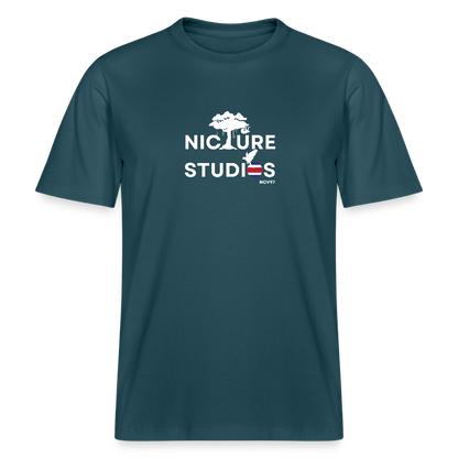 Costa Rica Relaxed Fit Unisex Organic T-Shirt - Dunkles Petrol