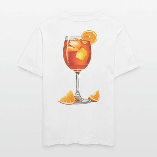 "Arancia due" Relaxed Fit Unisex Bio-T-Shirt - Weiß