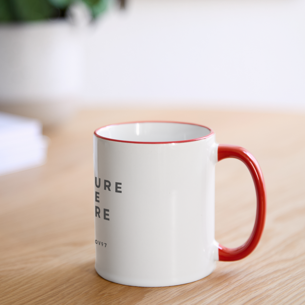 YOU LOOK SO CUTE Panoramic Mug - white/red