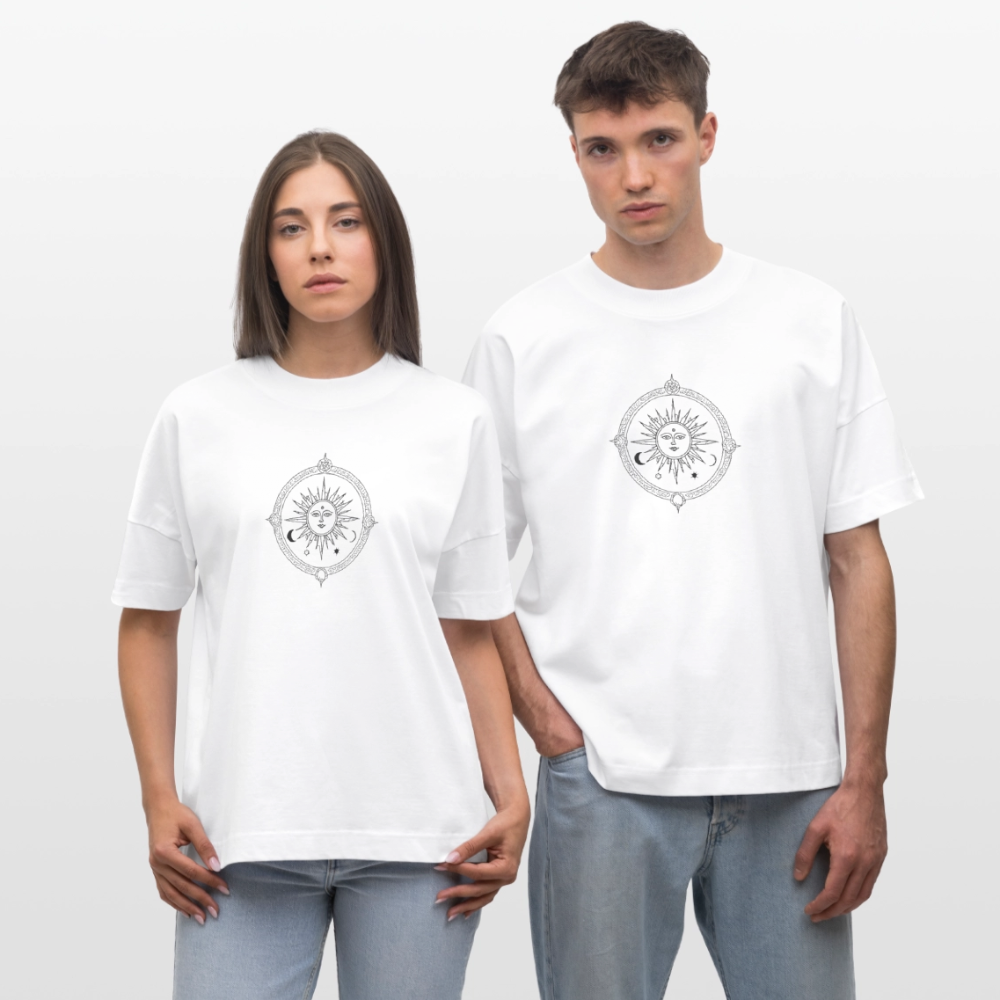 Okkult Oversized Unisex Bio T-Shirt - Weiß