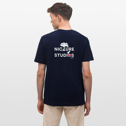 Costa Rica Pura Vida Relaxed Fit Unisex Organic T-Shirt - Navy
