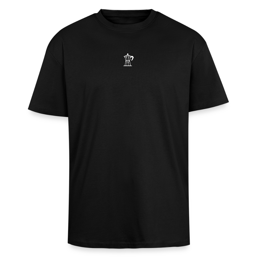 Coffee Break Heavy Oversize T-Shirt - Schwarz