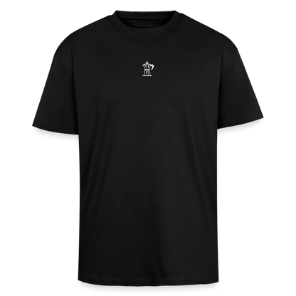 Coffee Break Heavy Oversize T-Shirt - Schwarz