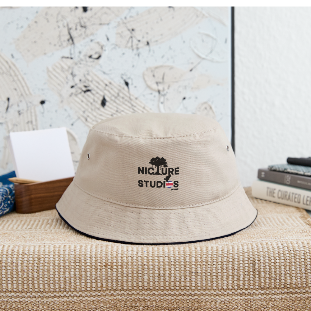 Costa Rica Pura Vida Bucket Hat - khaki/black