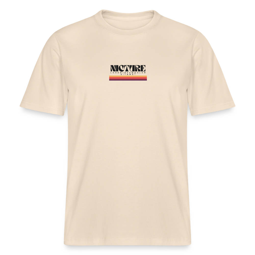Lorem Ipsum Relaxed Fit Unisex Organic T-Shirt - Weißgrau
