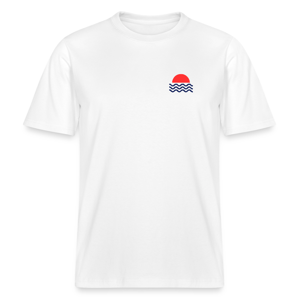 Sunset Relaxed Fit Unisex Bio-T-Shirt - Weiß