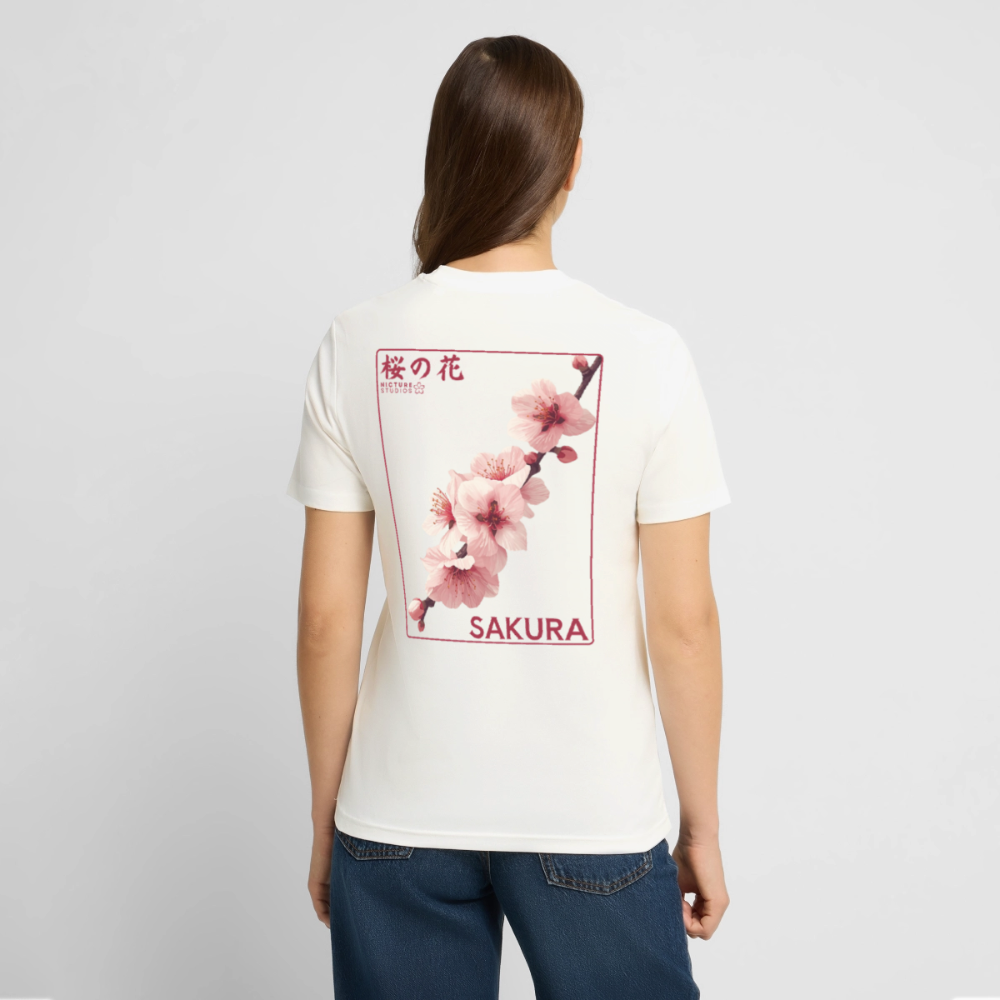 Sakura Line Unisex Bio-T-Shirt - Naturweiß 