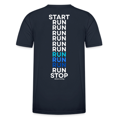 Nicture Running START RUN STOP Shirt - Navy