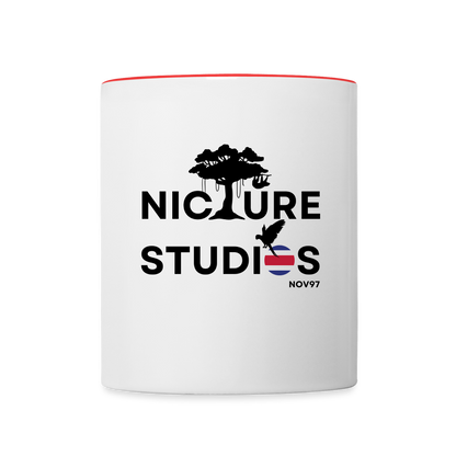 Costa Rica Contrasting Mug - white/red