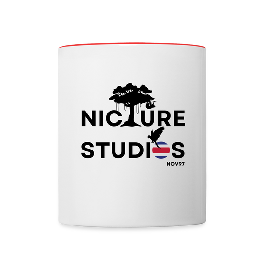 Costa Rica Contrasting Mug - white/red