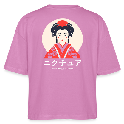 Japanese Geisha Womens Bio-T-Shirt - Pink