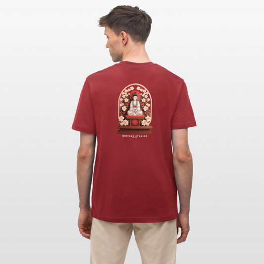 Buddhist Japanese Relaxed Fit Unisex Bio-T-Shirt - Erdrot