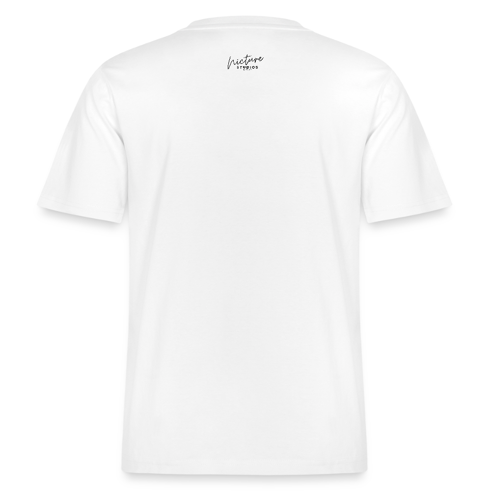 Sonne Mond Sterne Relaxed Fit Unisex Bio-T-Shirt - Weiß