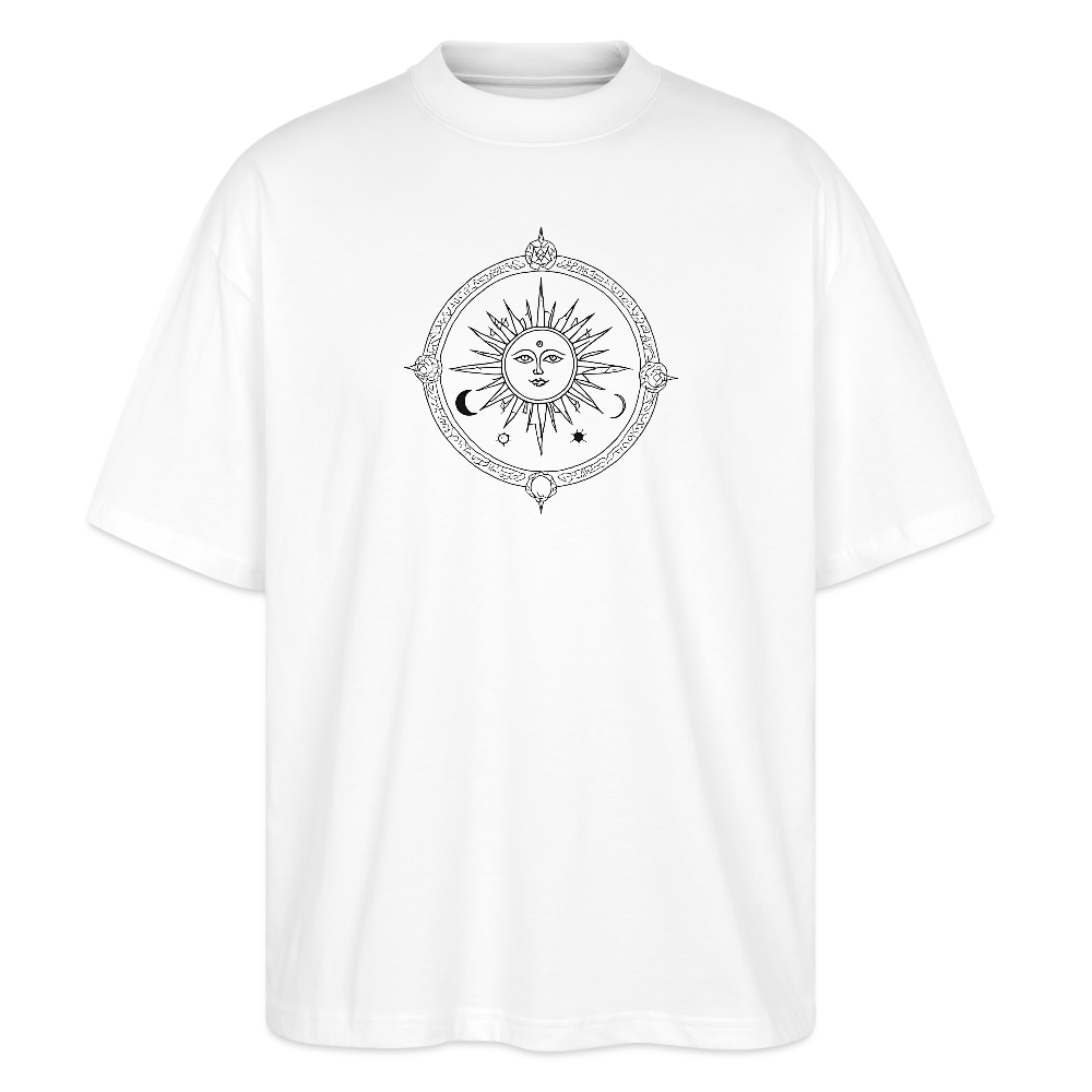 Okkult Oversized Unisex Bio T-Shirt - Weiß