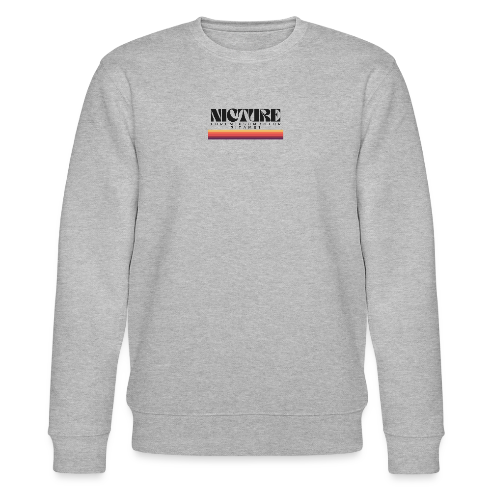 Lorem Ipsum Unisex Organic Sweatshirt - Grau meliert