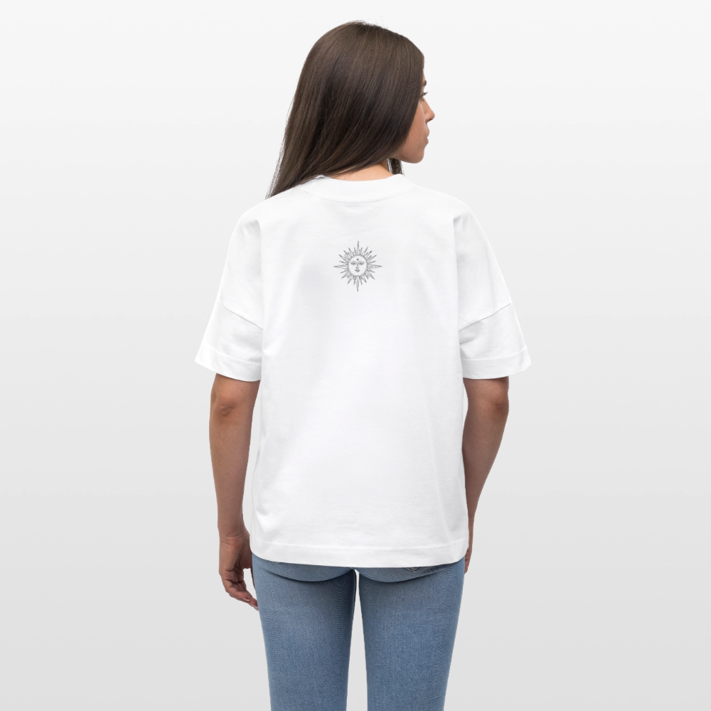 Okkult Oversized Unisex Bio T-Shirt - Weiß