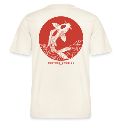 Koi Japanese Relaxed Fit Unisex Bio-T-Shirt Sparker - Naturweiß 
