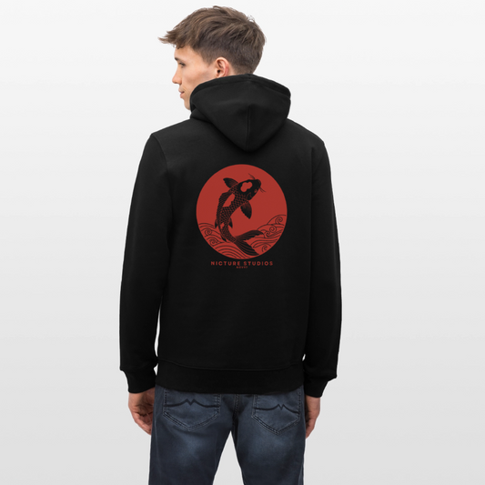 Koi Japanese Unisex Bio-Hoodie - Schwarz