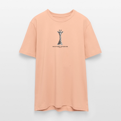 Giraffe Unisex Bio-T-Shirt - Pfirsich