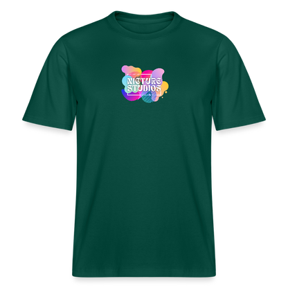 Abstract Relaxed Fit Unisex Organic T-Shirt - Forest