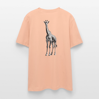 Giraffe Unisex Bio-T-Shirt - Pfirsich