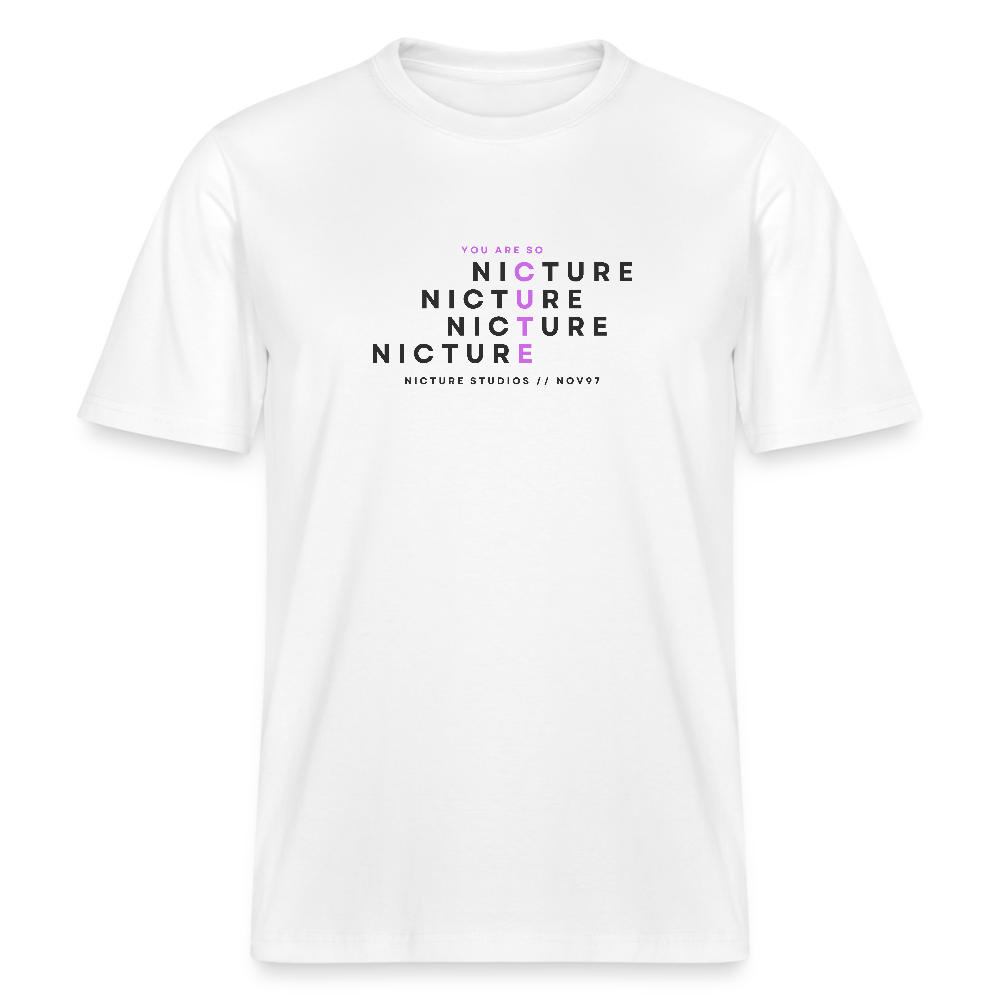 YOU ARE SO CUTE Relaxed Fit Unisex Organic T-Shirt - Weiß