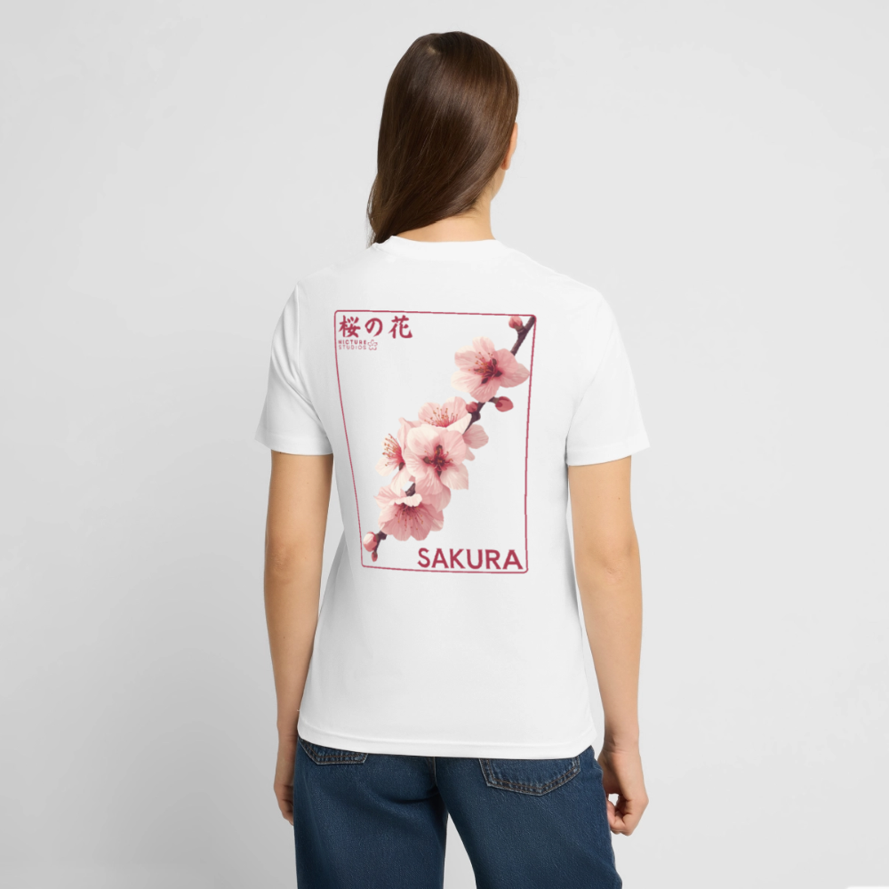 Sakura Line Unisex Bio-T-Shirt - Weiß